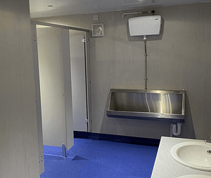Lorry Park Toilet and Shower Block inside urinals