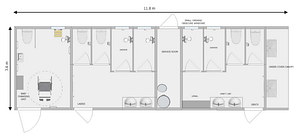 ARKEM LEISURE TAME portable toilet and shower block, lorry park, truck stop, luxury lodge, office block