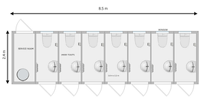ARKEM LEISURE AVON portable toilet and shower block, lorry park, truck stop, luxury lodge, office block