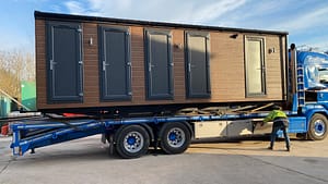 Truck Stop Lorry Park Portable Prefabricated Toilet and Shower Block Luxury Lodge