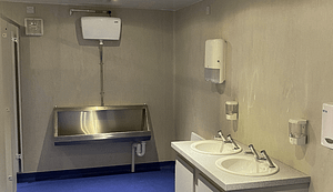 Lorry Park Toilet and Shower Block inside urinals 2