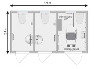 ARKEM LEISURE AVON portable toilet and shower block, lorry park, truck stop, luxury lodge, office block