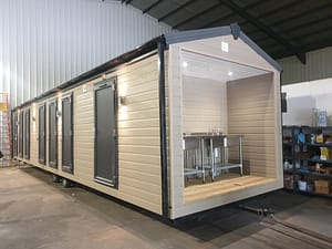 Truck Stop Lorry Park Portable Prefabricated Toilet and Shower Block Luxury Lodge